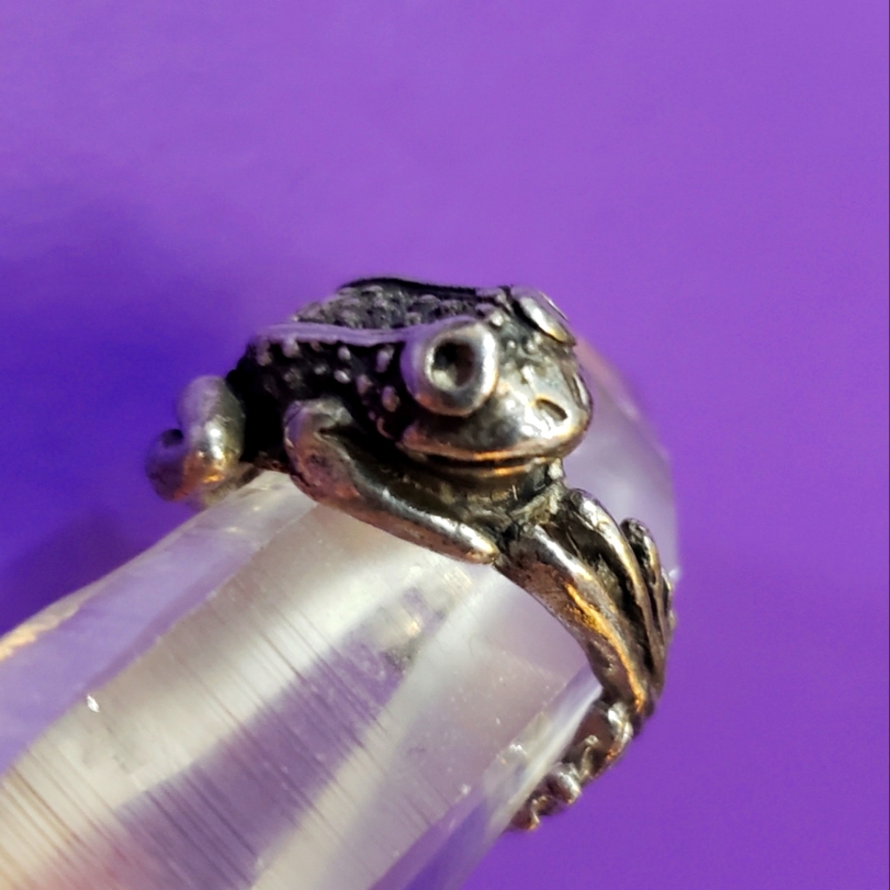 Frog Ring .925 Sterling Silver